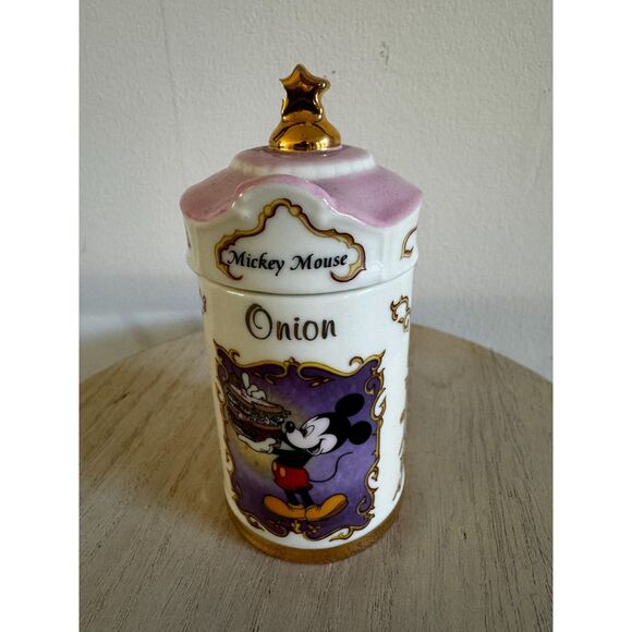 Lenox 1995 Walt Disney Spice Jar Collection Mickey Mouse Onion - Picture 4 of 5